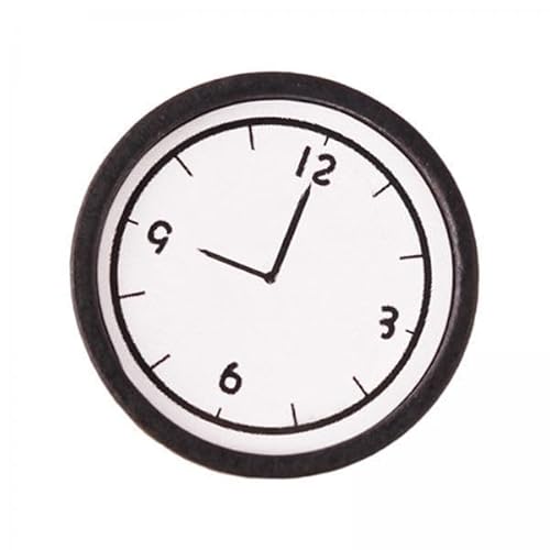 EHJRE 5X Miniatur Holz Wanduhr für 1:12 Puppenhaus Möbel Modell Spielzeug von EHJRE
