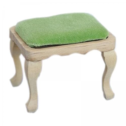 EHJRE 5X Solide Hocker mit Kissen Möbel 1:12 Puppenhaus Dekoration EHJRE 5X Solide Hocker mit Kissen Möbel 1:12 Puppenhaus Dekoration von EHJRE