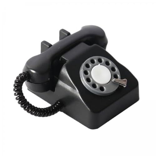 EHJRE 5X Vintage 1/12 Puppenhaus Möbel Spielzeug Schwarz Miniatur Telefon Modell EHJRE 5X Vintage 1/12 Puppenhaus Möbel Spielzeug Schwarz Miniatur Telefon Modell von EHJRE