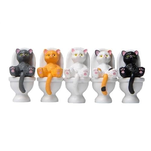 EHJRE 5x5 Stücke Katzenfiguren für Kuchendekoration Und Wohnraum, B, 4 Stück EHJRE 5x5 Stücke Katzenfiguren für Kuchendekoration Und Wohnraum, B, 4 Stück von EHJRE
