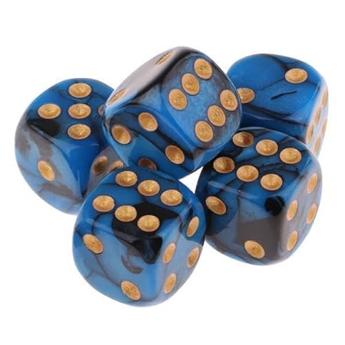 EHJRE 5x5x6 Seitiger Spielwürfel 16mm Würfel für Brettspiele Und Mathematikunterricht Dunkelblau, 5 STK. EHJRE 5x5x6 Seitiger Spielwürfel 16mm Würfel für Brettspiele Und Mathematikunterricht Dunkelblau, 5 STK. von EHJRE