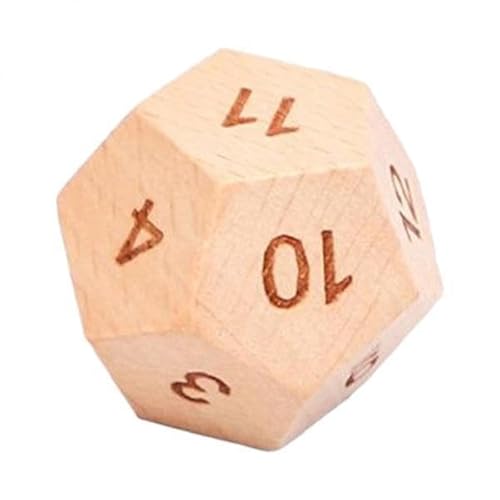 EHJRE 5xWooden D12 Würfel für Brettspiele PRG Würfel Set für Partys, 3 STK. EHJRE 5xWooden D12 Würfel für Brettspiele PRG Würfel Set für Partys, 3 STK. von EHJRE