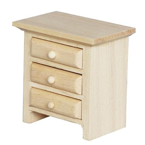 EHJRE 6X 1/12 Dollhouse Mini Holzmöbel Nachttisch Nachttisch EHJRE 6X 1/12 Dollhouse Mini Holzmöbel Nachttisch Nachttisch von EHJRE