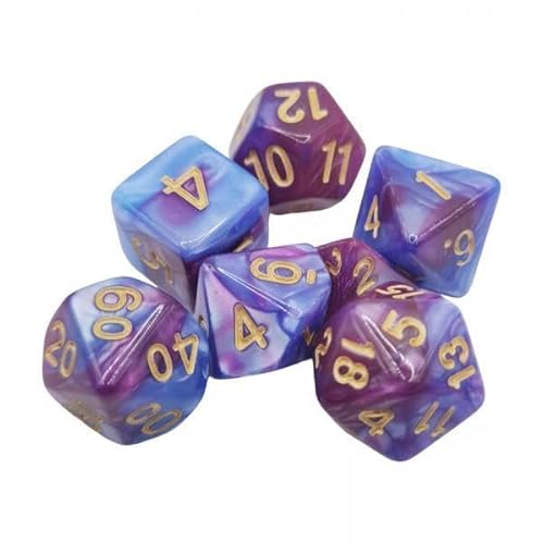 EHJRE 6X 7 Teiliges Set mit Bunten Polyedrischen Würfeln, Geschenken, Klaren Zahlen, Unterhaltungsspielzeug, D4 D20, Brettspiel Requisiten, Acryl für EHJRE 6X 7 Teiliges Set mit Bunten Polyedrischen Würfeln, Geschenken, Klaren Zahlen, Unterhaltungsspielzeug, D4 D20, Brettspiel Requisiten, Acryl für von EHJRE