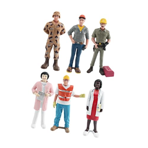 EHJRE 6X Professionelle Charaktermodelle Figuren Gemaltes Handwerkskollektion Diorama Szenen Dekor Rollenspiel Miniaturfiguren, Stil b EHJRE 6X Professionelle Charaktermodelle Figuren Gemaltes Handwerkskollektion Diorama Szenen Dekor Rollenspiel Miniaturfiguren, Stil b von EHJRE
