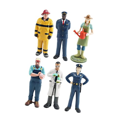 EHJRE 6X Professionelle Charaktermodelle Figuren Gemaltes Handwerkskollektion Diorama Szenen Dekor Rollenspiel Miniaturfiguren, Stil c EHJRE 6X Professionelle Charaktermodelle Figuren Gemaltes Handwerkskollektion Diorama Szenen Dekor Rollenspiel Miniaturfiguren, Stil c von EHJRE