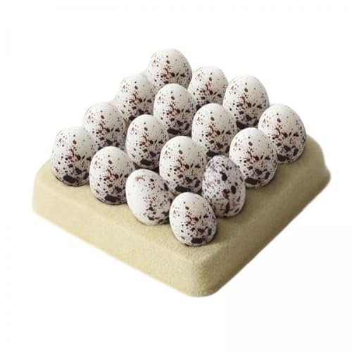 EHJRE 6X Resin Puppenhaus Miniatur Eier, Vorrat, mit Eierablage, Küchenzubehör EHJRE 6X Resin Puppenhaus Miniatur Eier, Vorrat, mit Eierablage, Küchenzubehör von EHJRE