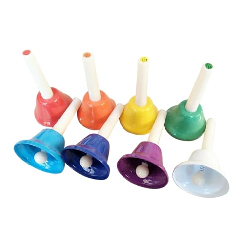EHJRE 8PCS Handglocken Percussion Musical Glocken für Partyversorgungen Im Klassenzimmer von EHJRE
