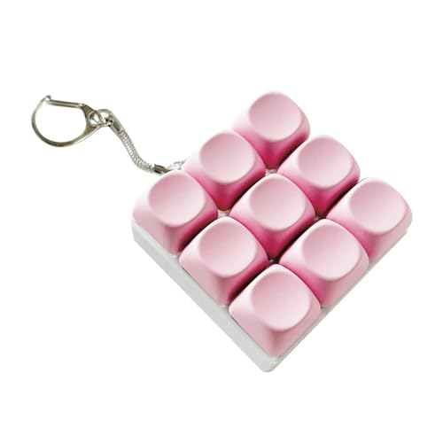 EHJRE 9-Tasten-Spielzeug Schlüsselanhänger für Geschenke, mechanisches Mini-Zubehör 6 x 6 x 3 cm, Rosa EHJRE 9-Tasten-Spielzeug Schlüsselanhänger für Geschenke, mechanisches Mini-Zubehör 6 x 6 x 3 cm, Rosa von EHJRE