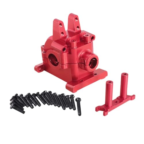 EHJRE Aluminium Getriebegehäuse für RC Autos, Kompatibel mit 1/14 Modellen 14301 14302 14303, Rot von EHJRE