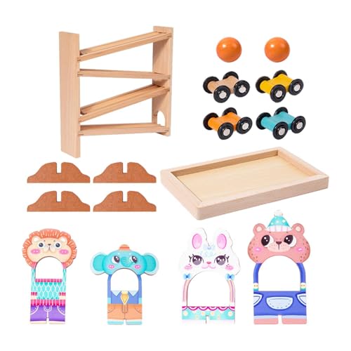 EHJRE Autorampenspielzeug Aus Holz, Rennbahn Lernspielzeug Aus Holz, Track Ball Drop Spielzeug für Kinder, Jungen, Mädchen Im Alter von 1 bis 2 J EHJRE Autorampenspielzeug Aus Holz, Rennbahn Lernspielzeug Aus Holz, Track Ball Drop Spielzeug für Kinder, Jungen, Mädchen Im Alter von 1 bis 2 J von EHJRE