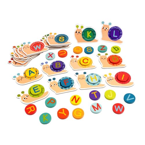 EHJRE Buchstaben-Matching-Puzzle, Match-Buchstaben-Rechtschreibspiel, Alphabet-Lernspielzeug für Gedächtnis von EHJRE
