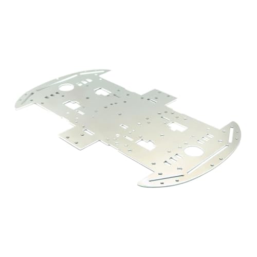 EHJRE Chassis Aus Aluminiumlegierung für Intelligentes Roboterauto, Zuverlässige Basis für Die Robotik, Kein Motorloch 4wd von EHJRE