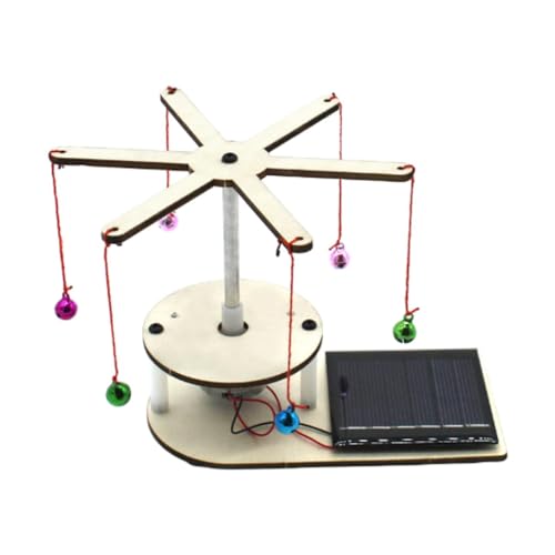 EHJRE DIY Holzwissenschaft Experiment Kits Zusammenstellen Solar Rotation Bell 3D Holz Puzzle Handwerk Wissenschaftsprojekt für Jungenmädchen von EHJRE