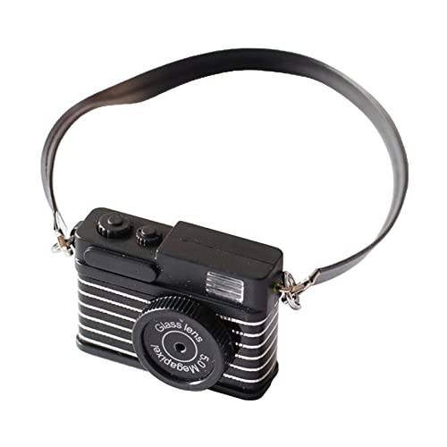 EHJRE Digitalkamera Schwarz mit Trageband, Puppenhaus Miniaturen, Dekorationszubehör für Puppen, Stil 2 EHJRE Digitalkamera Schwarz mit Trageband, Puppenhaus Miniaturen, Dekorationszubehör für Puppen, Stil 2 von EHJRE