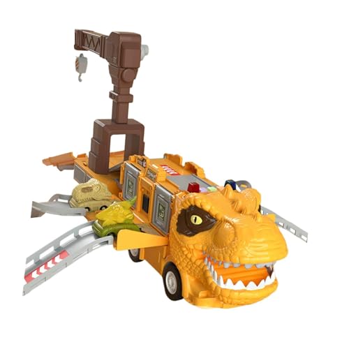 EHJRE Dinosaurier LKW Schiebeautos, Spielzeugschiene, Rutschspielzeug, Lernspielzeug, Variabel, Geschenk für Kinder, Dinosaurier Fahrzeugmodell, Transport L, Style B EHJRE Dinosaurier LKW Schiebeautos, Spielzeugschiene, Rutschspielzeug, Lernspielzeug, Variabel, Geschenk für Kinder, Dinosaurier Fahrzeugmodell, Transport L, Style B von EHJRE