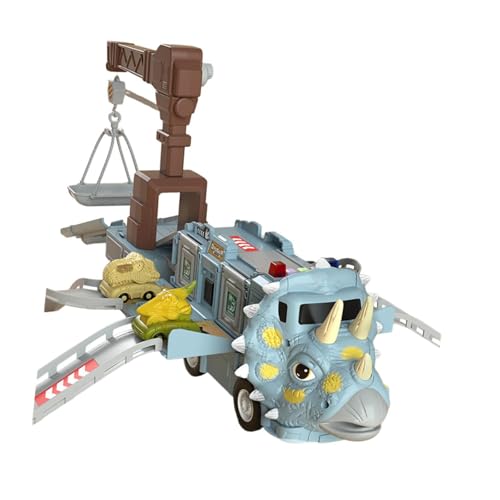EHJRE Dinosaurier LKW Schiebeautos, Spielzeugschiene, Rutschspielzeug, Lernspielzeug, Variabel, Geschenk für Kinder, Dinosaurier Fahrzeugmodell, Transport L, Style D EHJRE Dinosaurier LKW Schiebeautos, Spielzeugschiene, Rutschspielzeug, Lernspielzeug, Variabel, Geschenk für Kinder, Dinosaurier Fahrzeugmodell, Transport L, Style D von EHJRE