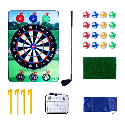 EHJRE Golfspielset für Kinder mit Hitting Matte Und Zubehör für Den Außenbereich, Ziel von EHJRE