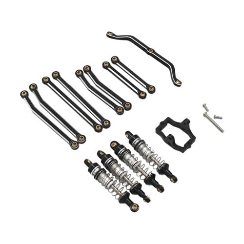 EHJRE Hochwertiges Upgrade Kit für RC Fahrzeuge Im Maßstab 1:18, Schwarz von EHJRE