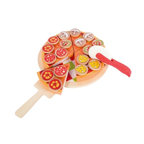 EHJRE Hölzernes Pizzaspielzeug, Pädagogisches Rollenspiel, Rollenspiel für Kinder, EHJRE Hölzernes Pizzaspielzeug, Pädagogisches Rollenspiel, Rollenspiel für Kinder, von EHJRE