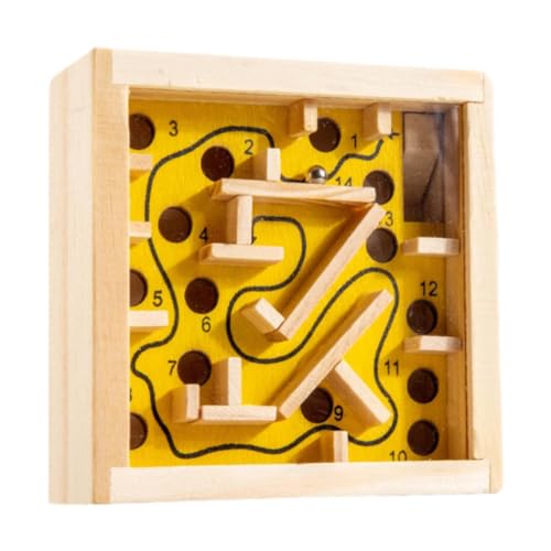 EHJRE Holz Brettspiel Balance Lernspielzeug Spielzeug Denksport Puzzle Als Geburtstagsgeschenk für Jungen Und Mädchen Ab 3 Jahren, Gelb EHJRE Holz Brettspiel Balance Lernspielzeug Spielzeug Denksport Puzzle Als Geburtstagsgeschenk für Jungen Und Mädchen Ab 3 Jahren, Gelb von EHJRE
