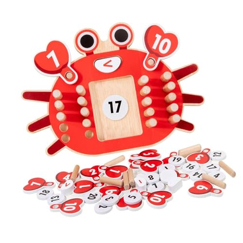 EHJRE Holzrechner, Entwicklungsspielzeug, Lernspiele, Vorschul Mathematik Lehrmittel für Kleinkinder Im Alter von 3–8 Jahren von EHJRE