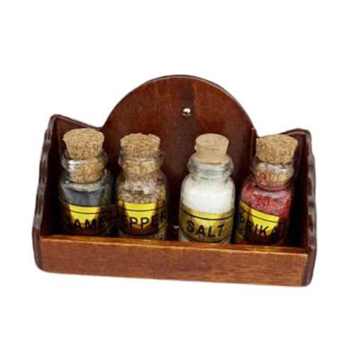 EHJRE Holzwandhänge Rack Mini Möbelmodell für Mikrolandschaftslebenszene von EHJRE