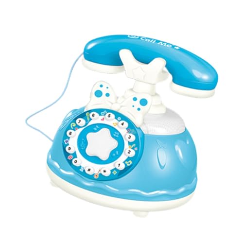 EHJRE Kindertelefonspielzeug, Prinzessinnentelefon, Feinmotorik, Rollenspiel, Telefonspielzeug, Spielzeugtelefon für Kinder, Rollenspielzeug für Kinder Ab 3, Blau EHJRE Kindertelefonspielzeug, Prinzessinnentelefon, Feinmotorik, Rollenspiel, Telefonspielzeug, Spielzeugtelefon für Kinder, Rollenspielzeug für Kinder Ab 3, Blau von EHJRE