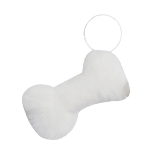 EHJRE Knochenform Plüschspielzeug, Kissen für den Schlaf mit Langer Unterstützung, Puppenanhänger für Kinderzimmer, Weiß 13 cm von EHJRE