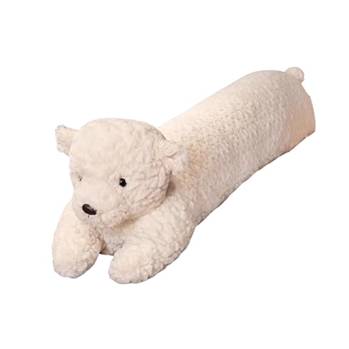 EHJRE Langes Plüsch Tierspielzeug Langer Wurfkissen Süße Kuschelige Hals Und Körperstütze Plüsch Tierpuppenspielzeug für Dekor Schlafzimmer Sofa Geschenke, Weiß Weiß EHJRE Langes Plüsch Tierspielzeug Langer Wurfkissen Süße Kuschelige Hals Und Körperstütze Plüsch Tierpuppenspielzeug für Dekor Schlafzimmer Sofa Geschenke, Weiß Weiß von EHJRE