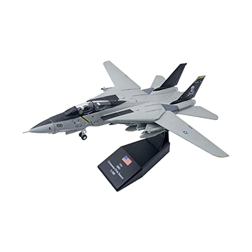 EHJRE Legierungsflugzeugmodell Im Maßstab 1:100, F14 Kampfflugzeug, Display mit Ständer, Sammlung, Spielzeugdruckguss, für Heimdekoration, Kinderspielzeug, von EHJRE