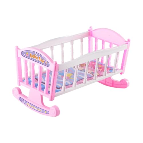 EHJRE Mini Doll Bed Dollhouse Miniaturmöbel Ornament Micro Szene Schlafzimmer Puppenzubehör Fashion Doll Bett für 1: 6 Puppe EHJRE Mini Doll Bed Dollhouse Miniaturmöbel Ornament Micro Szene Schlafzimmer Puppenzubehör Fashion Doll Bett für 1: 6 Puppe von EHJRE