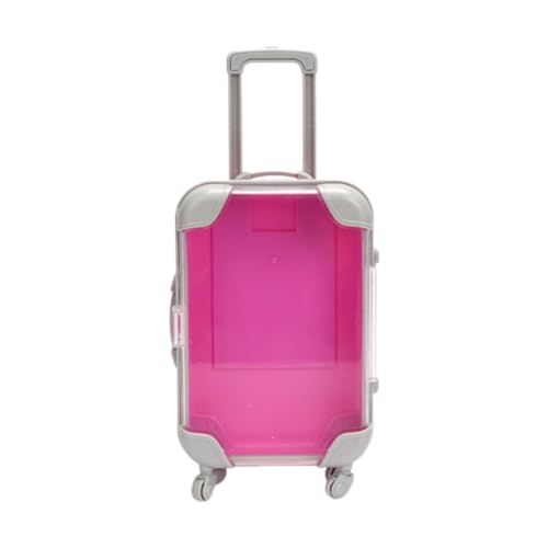 EHJRE Mini Koffer, Tragbares Puppenhaus Zubehör für Kinder Spielset, Lila Rot EHJRE Mini Koffer, Tragbares Puppenhaus Zubehör für Kinder Spielset, Lila Rot von EHJRE