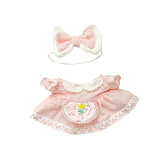 EHJRE Mini Puppenkleid für 17 cm Große Puppen, Süßes Puppenkleidungskostüm Und Haar Accessoire, Partygeschenk für 17 cm Große Anhängerpuppen, Kleines Mädche EHJRE Mini Puppenkleid für 17 cm Große Puppen, Süßes Puppenkleidungskostüm Und Haar Accessoire, Partygeschenk für 17 cm Große Anhängerpuppen, Kleines Mädche von EHJRE