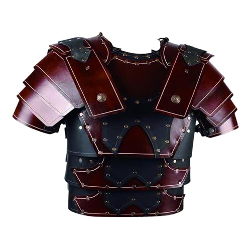EHJRE Mittelalterliche Brusträder Achselzucken Armors Brust Schultergurt Ritterkostüm für Rollenspiele, Rot EHJRE Mittelalterliche Brusträder Achselzucken Armors Brust Schultergurt Ritterkostüm für Rollenspiele, Rot von EHJRE