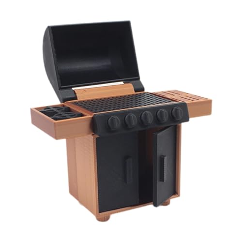 EHJRE Modell, Puppenhaus Möbel, Grillszenarien, Zubehör, Simulation, Grillständer, Dekoration für Eine Lebensszene Im Maßstab 1:12/20, 5.6x2.2x6cm von EHJRE