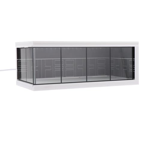 EHJRE Modellauto Vitrine Im Maßstab 1:64, Fahrzeug Garage Vitrine, Vatertagsgeschenke, Sammlerstücke für Modellautos, Figuren Figuren Layout, Schwarz EHJRE Modellauto Vitrine Im Maßstab 1:64, Fahrzeug Garage Vitrine, Vatertagsgeschenke, Sammlerstücke für Modellautos, Figuren Figuren Layout, Schwarz von EHJRE