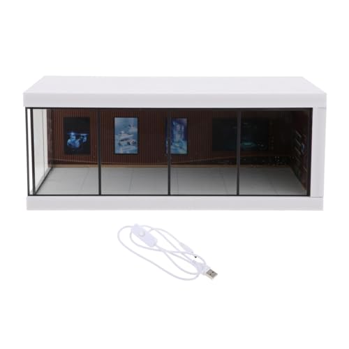 EHJRE Modellauto Vitrine Im Maßstab 1:64, Fahrzeug Garage Vitrine, Vatertagsgeschenke, Sammlerstücke für Modellautos, Figuren Figuren Layout, braun EHJRE Modellauto Vitrine Im Maßstab 1:64, Fahrzeug Garage Vitrine, Vatertagsgeschenke, Sammlerstücke für Modellautos, Figuren Figuren Layout, braun von EHJRE