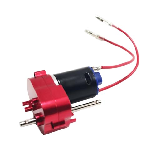 EHJRE Motor Getriebe 370 Motor mit 4mm Stecker für Spielzeug Fahrzeuge MN78 MN168, Rot von EHJRE