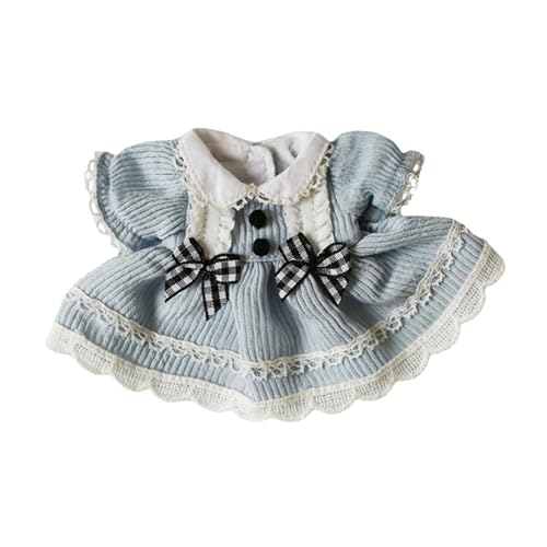 EHJRE Plüschbär Puppenkleid Outfit, Foto Requisiten, Lernkostüme. DIY Machen Sie Ihre Eigenen Puppen. Gefüllte Puppenkleidung für 12 cm Puppen, Blau von EHJRE