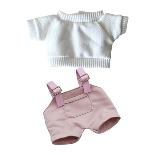 EHJRE Plüschpuppenkleidung für 15 cm Puppe, Puppenkleidung Bequeme DIY Doll Gesamtspielzeugkleidung Accessoires für Anhängerpuppe, Stil a von EHJRE