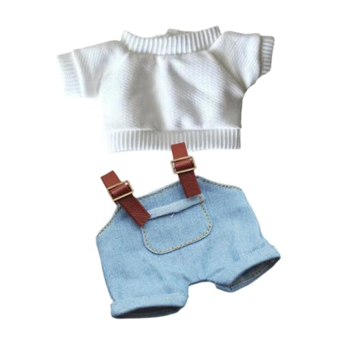 EHJRE Plüschpuppenkleidung für 15 cm Puppe, Puppenkleidung Bequeme DIY Doll Gesamtspielzeugkleidung Accessoires für Anhängerpuppe, Stil b von EHJRE