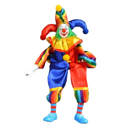 EHJRE Puppe, Kunsthandwerk, Mitbringsel, Bemaltes Gesicht, Porzellan Clown Puppe von EHJRE