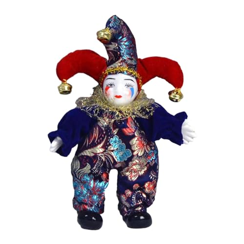 EHJRE Puppe, Porzellan Triangel Puppe Antique Puppe, 7,87 '' Halloween Ornament Harlequin Puppe für Geburtstagssouvenirs EHJRE Puppe, Porzellan Triangel Puppe Antique Puppe, 7,87 '' Halloween Ornament Harlequin Puppe für Geburtstagssouvenirs von EHJRE