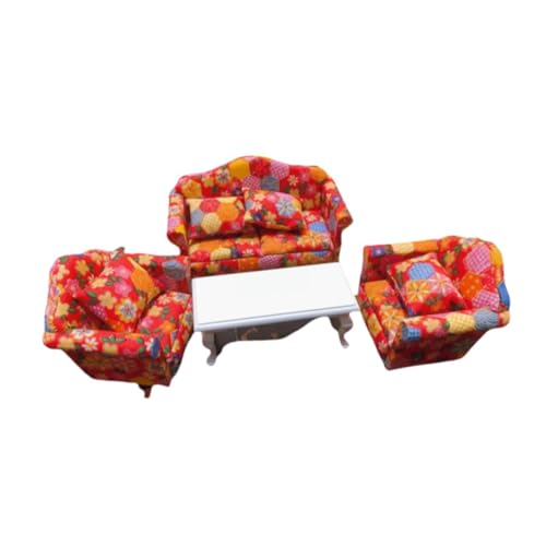 EHJRE Puppenhaus Im Maßstab 1:12, Miniatur Sofa, Miniatur Puppenhaus Möbel, Geschenk, Mini Couch, Puppenhaus Szene, Zubehör für Wohnzimmer, Style B EHJRE Puppenhaus Im Maßstab 1:12, Miniatur Sofa, Miniatur Puppenhaus Möbel, Geschenk, Mini Couch, Puppenhaus Szene, Zubehör für Wohnzimmer, Style B von EHJRE