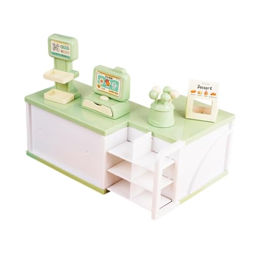 EHJRE Puppenhaus Miniatur Registrierkasse, Rollenspiel Spielzeug, Lustiges Rollenspiel, 1:12, Puppenhaus Möbel für Babys Ab 3 Jahren, Mädchen Und Jungen, GrÜn EHJRE Puppenhaus Miniatur Registrierkasse, Rollenspiel Spielzeug, Lustiges Rollenspiel, 1:12, Puppenhaus Möbel für Babys Ab 3 Jahren, Mädchen Und Jungen, GrÜn von EHJRE