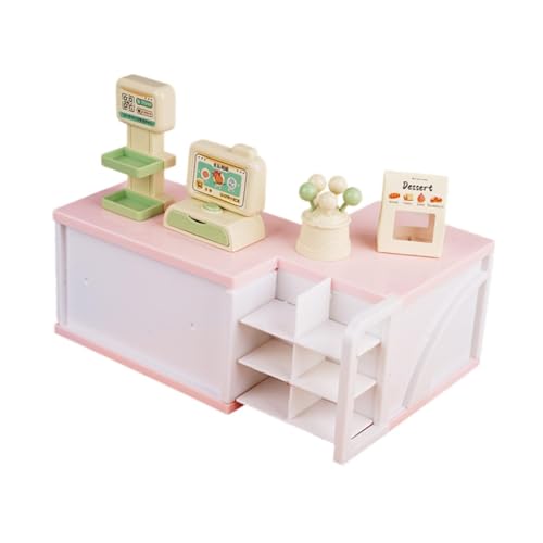 EHJRE Puppenhaus Miniatur Registrierkasse, Rollenspiel Spielzeug, Lustiges Rollenspiel, 1:12, Puppenhaus Möbel für Babys Ab 3 Jahren, Mädchen Und Jungen, Rosa EHJRE Puppenhaus Miniatur Registrierkasse, Rollenspiel Spielzeug, Lustiges Rollenspiel, 1:12, Puppenhaus Möbel für Babys Ab 3 Jahren, Mädchen Und Jungen, Rosa von EHJRE