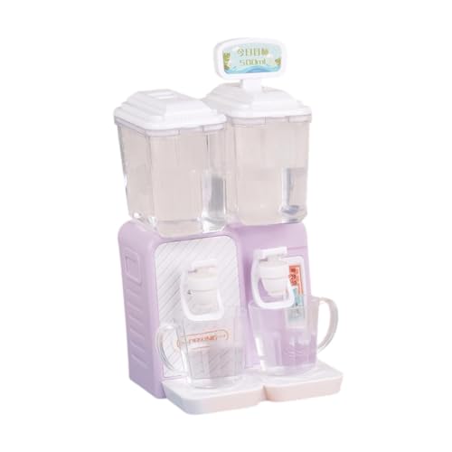 EHJRE Puppenhaus Wasserspender Miniatur Szene Modell Simulation DIY Wasserkühlung Modell Puppenhaus Möbel für Schlafzimmer Küche, Lila von EHJRE