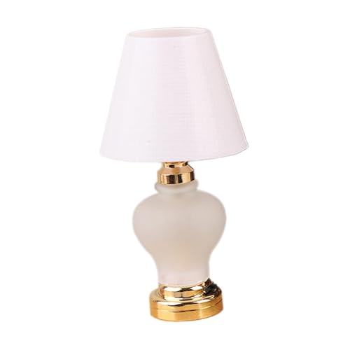 EHJRE Puppenhauslampe Miniaturleuchte Modernes Metallornament Dekoartikel Weiß Miniaturmöbel Puppenhaus Dekoration Beleuchtung, Stil A EHJRE Puppenhauslampe Miniaturleuchte Modernes Metallornament Dekoartikel Weiß Miniaturmöbel Puppenhaus Dekoration Beleuchtung, Stil A von EHJRE