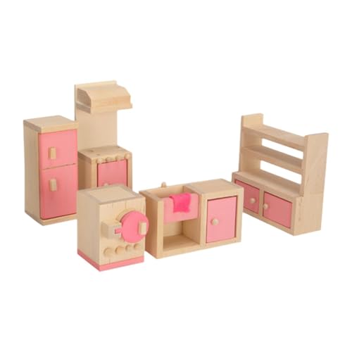 EHJRE Puppenhausmöbel Set Aus Holz, Miniaturmöbel, Spielzeug, Dekoration, Spielhausbedarf, Hobby Basteln, Rollenspiel Spielzeug für Jungen, Küche Eingerichtet EHJRE Puppenhausmöbel Set Aus Holz, Miniaturmöbel, Spielzeug, Dekoration, Spielhausbedarf, Hobby Basteln, Rollenspiel Spielzeug für Jungen, Küche Eingerichtet von EHJRE